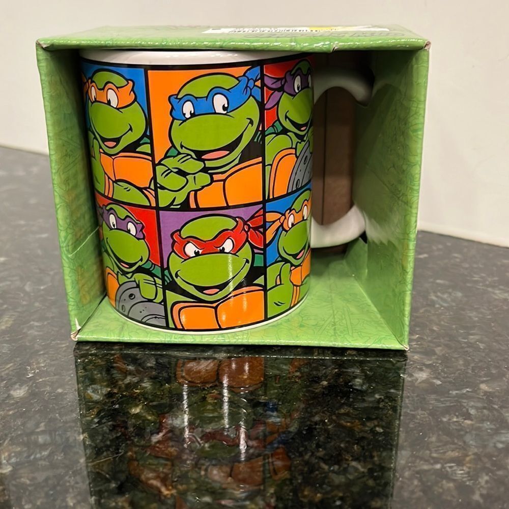 Ceramic White Teenage Mutant Ninja Turtles Mug Cup-Nickelodeon